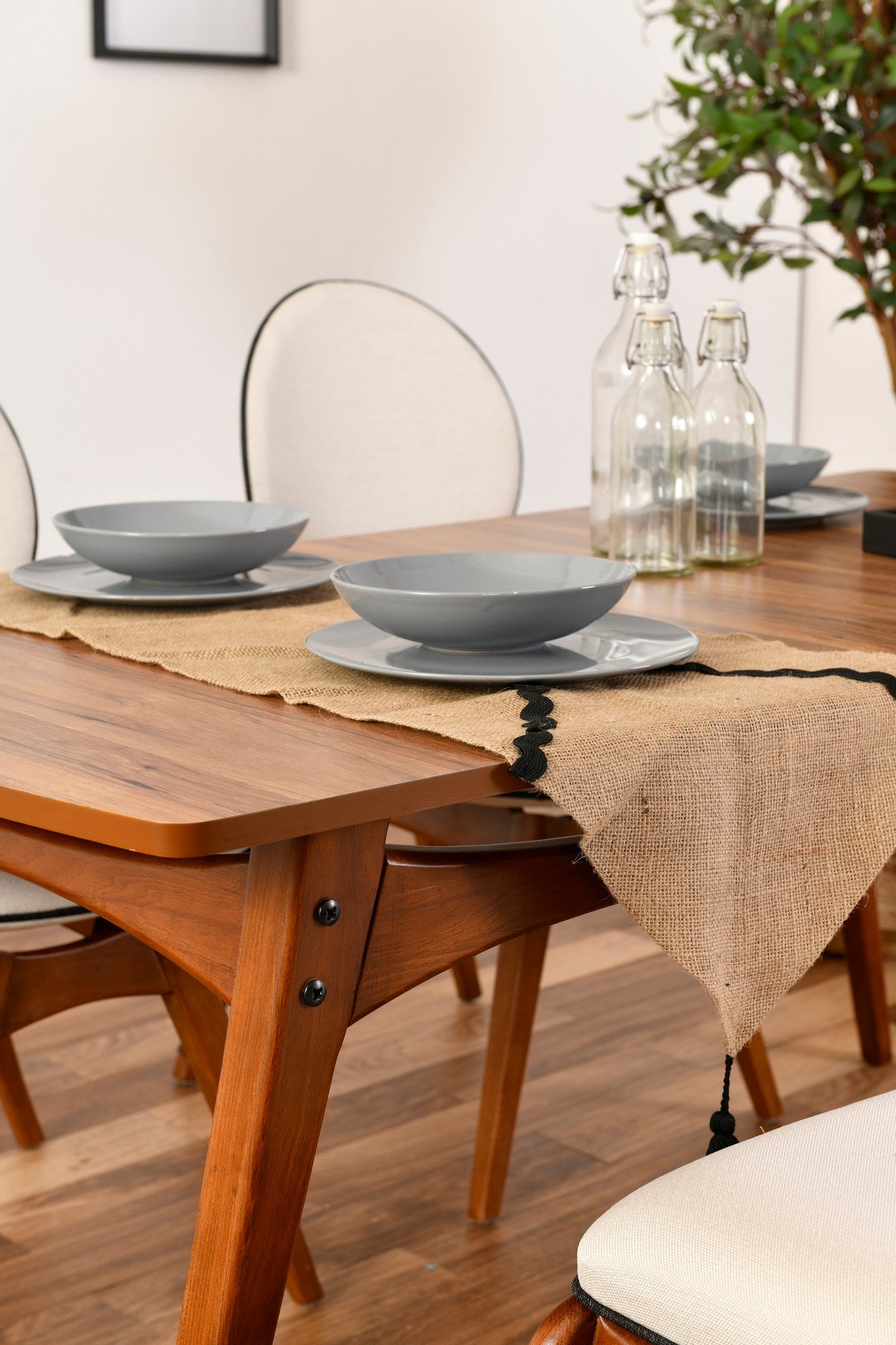 Conjunto de mesa e cadeiras (4 peças)-Touch-Nozes
Creme