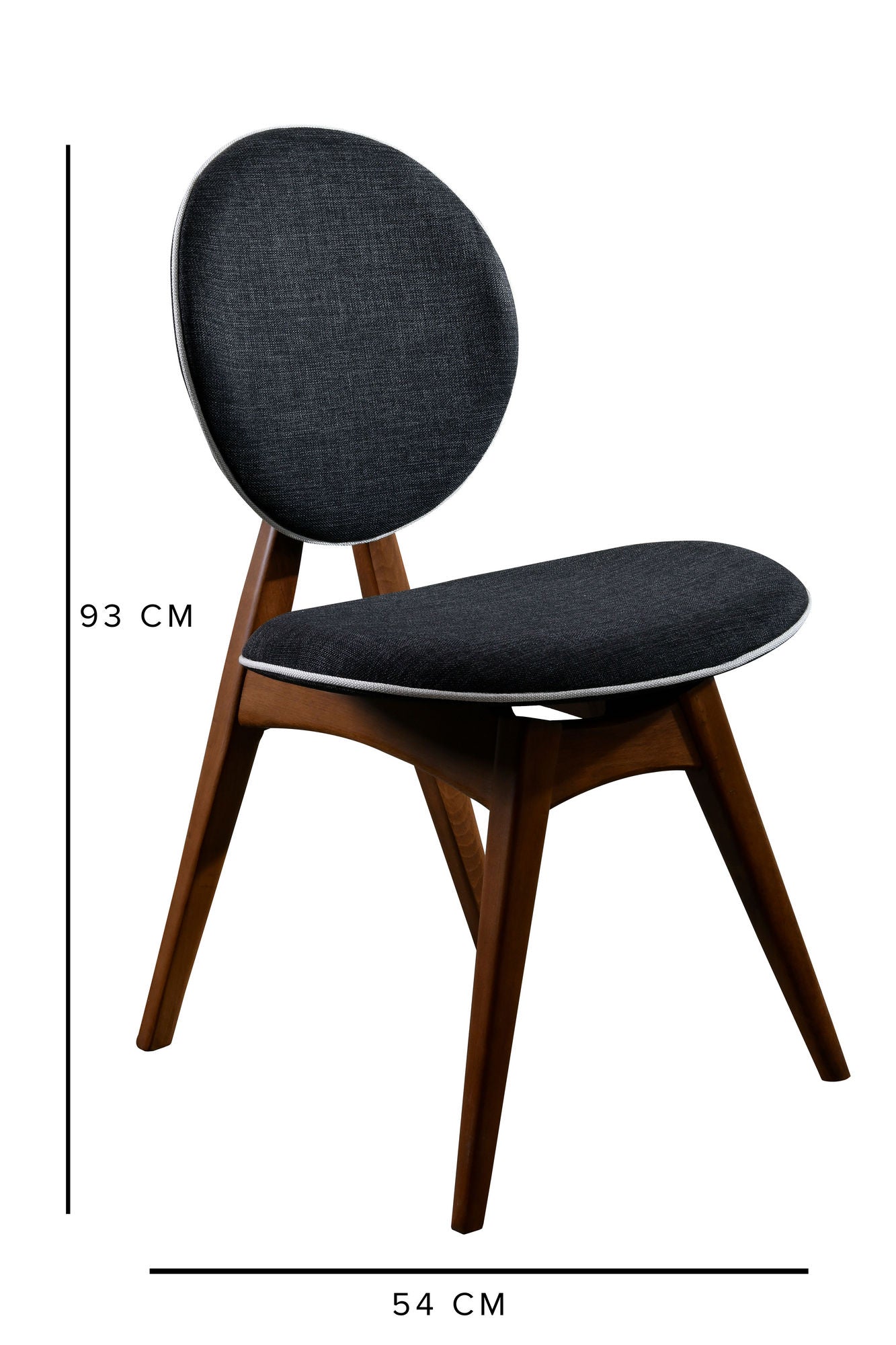 Conjunto de mesa e cadeiras (5 peças)-Touch-Nogueira
Antracite
