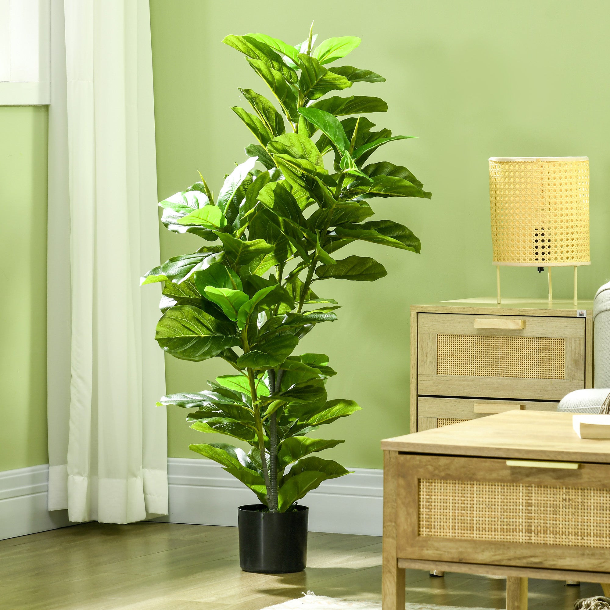 Planta Artificial Ficus – 110 cm – Verde – Plástico PEVA