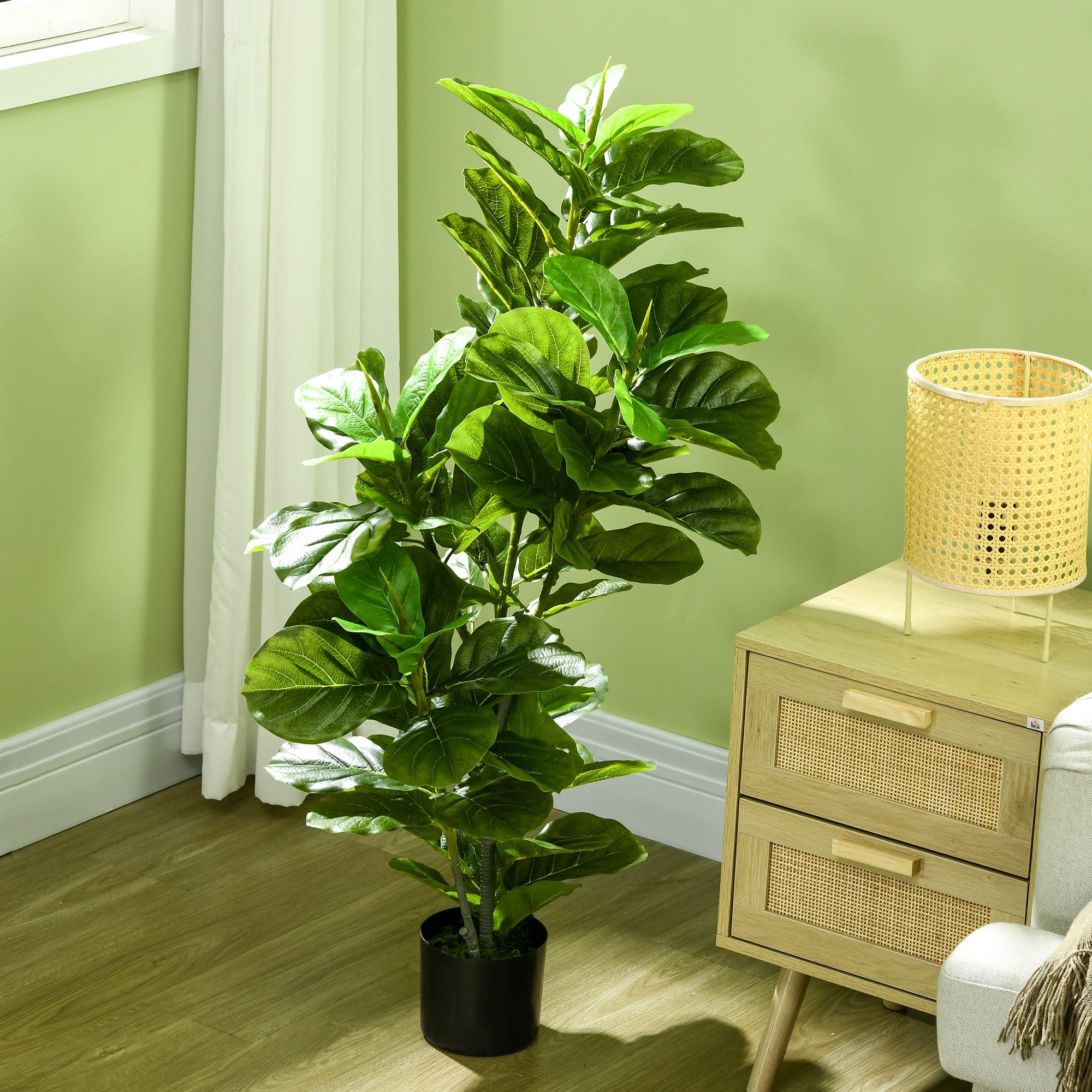 Planta Artificial Ficus – 110 cm – Verde – Plástico PEVA