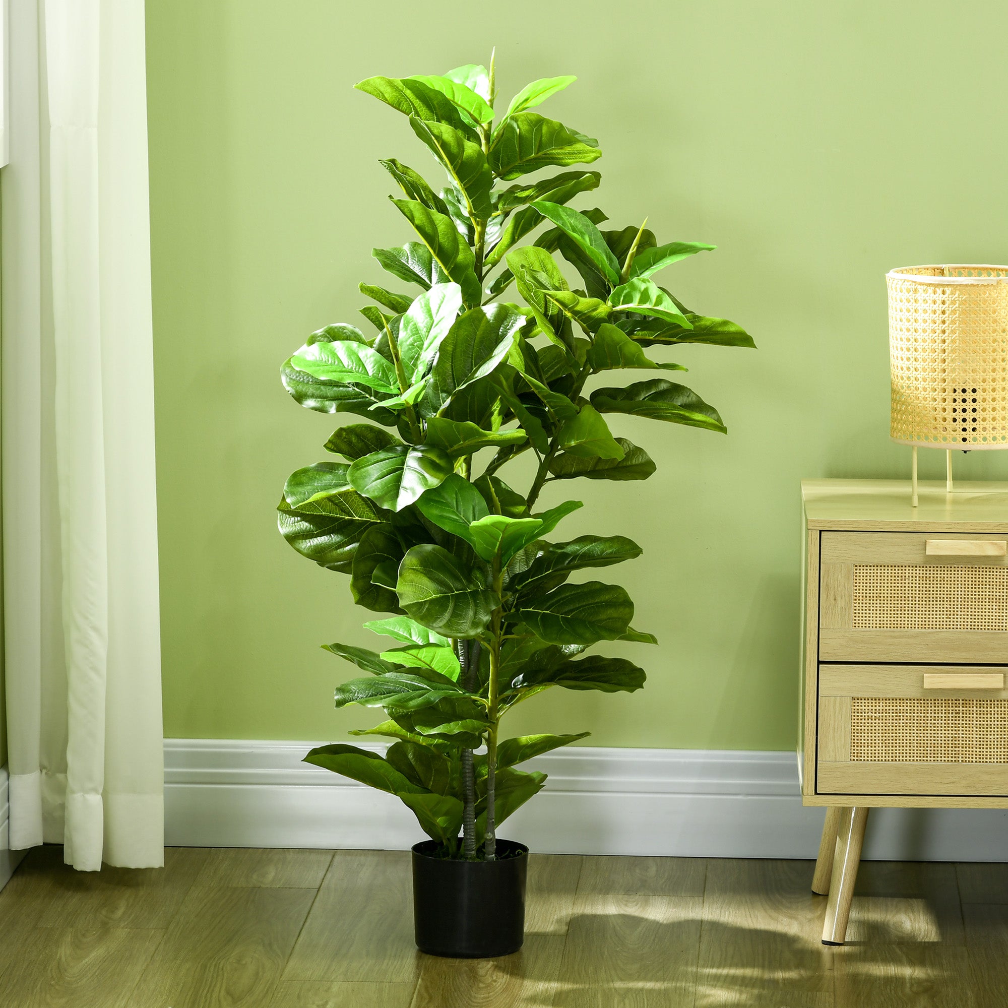 Planta Artificial Ficus – 110 cm – Verde – Plástico PEVA