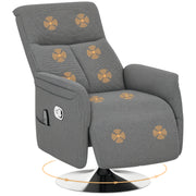 Poltrona de Massagem Elétrica Cinzenta 68,5x84x110cm - Relaxamento Total em Casa