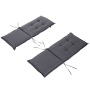 Almofada Única para Espreguiçadeira ao Ar Livre 120x50x6cm Cinzento