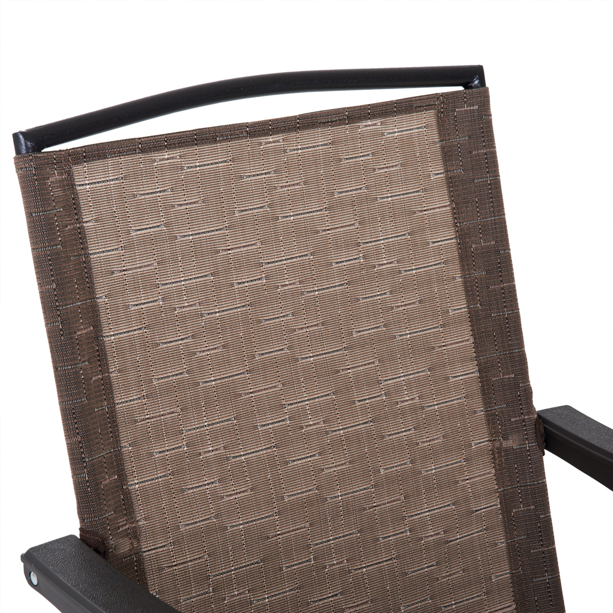 Conjunto de Mesa e 2 Cadeiras Dobráveis - Marrom 82.5x54x90 cm