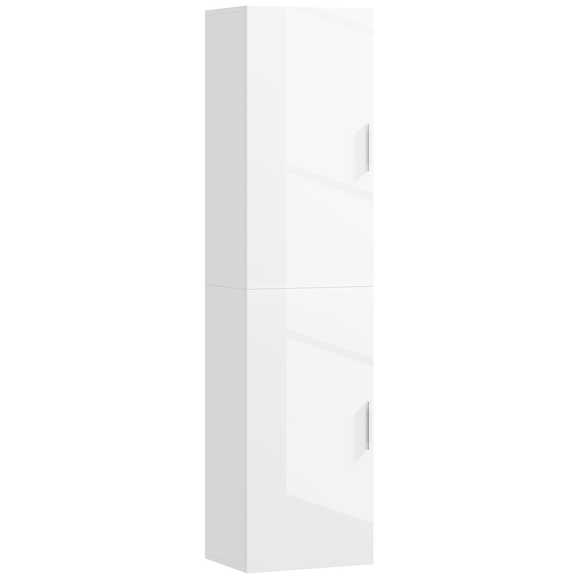 Armário Alto de Casa de Banho 40x30x160 cm - Branco