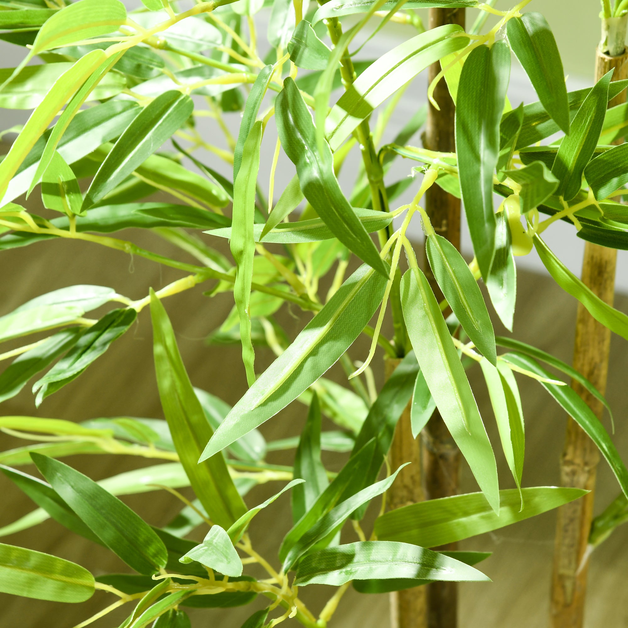 Conjunto de 2 Plantas Artificiais de Bambu – 120 cm – Verde – Plástico