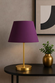 Candeeiro de Mesa – 37 cm – Roxo – PVC e metal