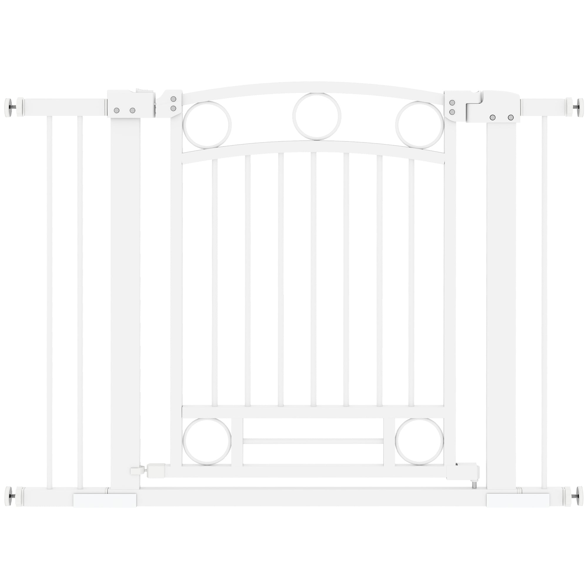 Barreira de Segurança para Cães - Medidas 76-104x76 cm - Cor Branco
