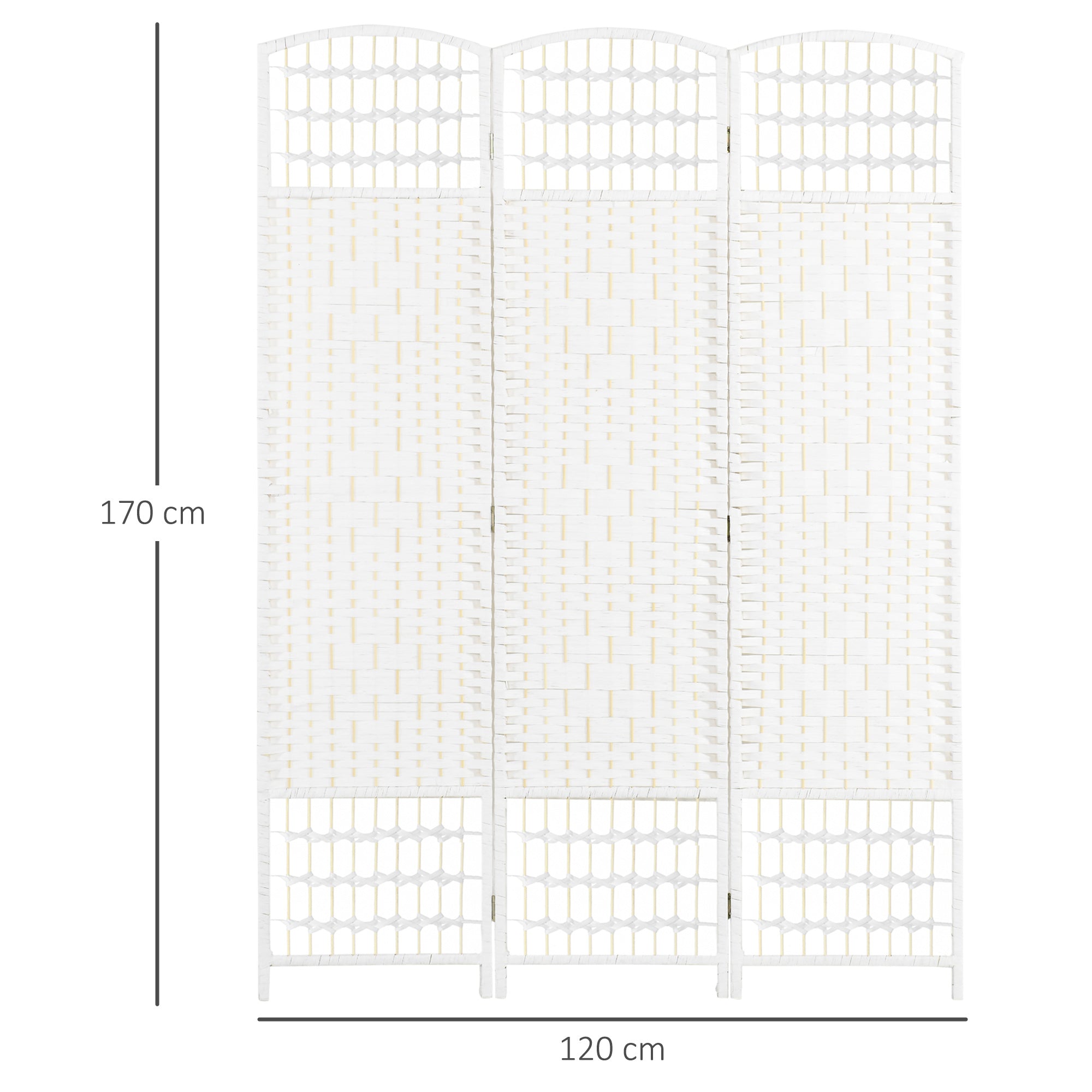 Biombo Separador de Ambientes 120x170 cm Branco