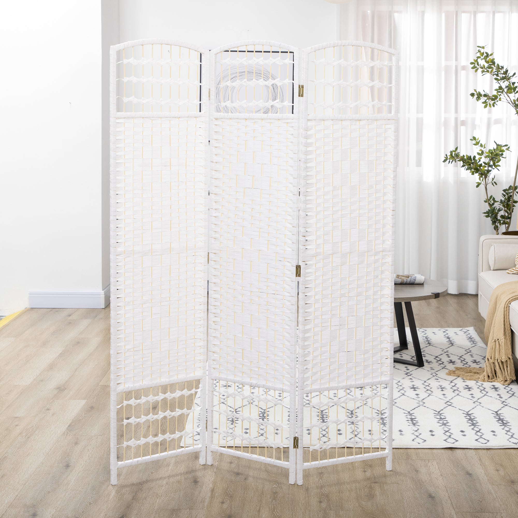 Biombo Separador de Ambientes 120x170 cm Branco