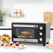 Mini Forno Elétrico 16L Prata 44x32x28,1cm - Temperatura até 230°C