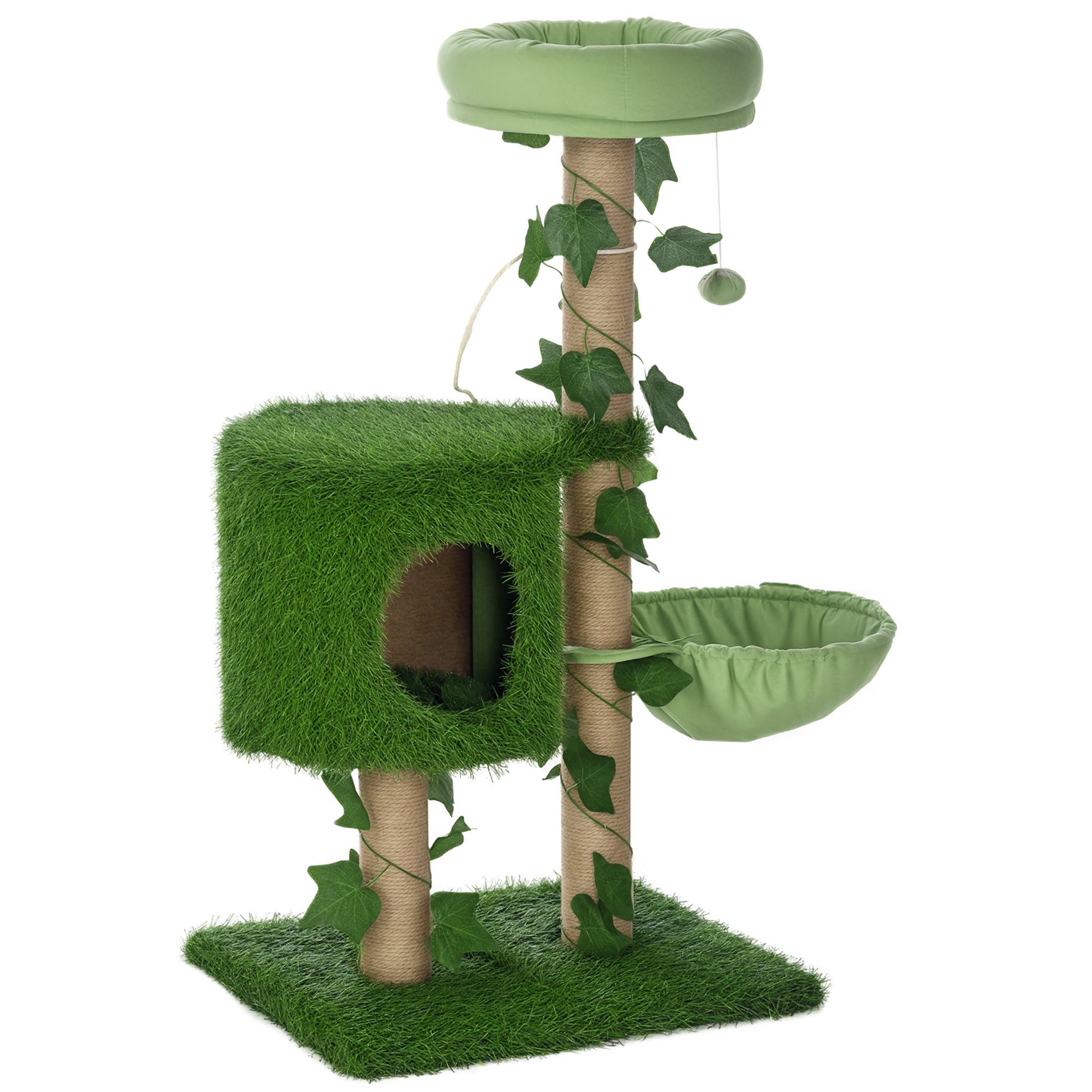 Arranhador para Gatos 50x40x91 cm Verde