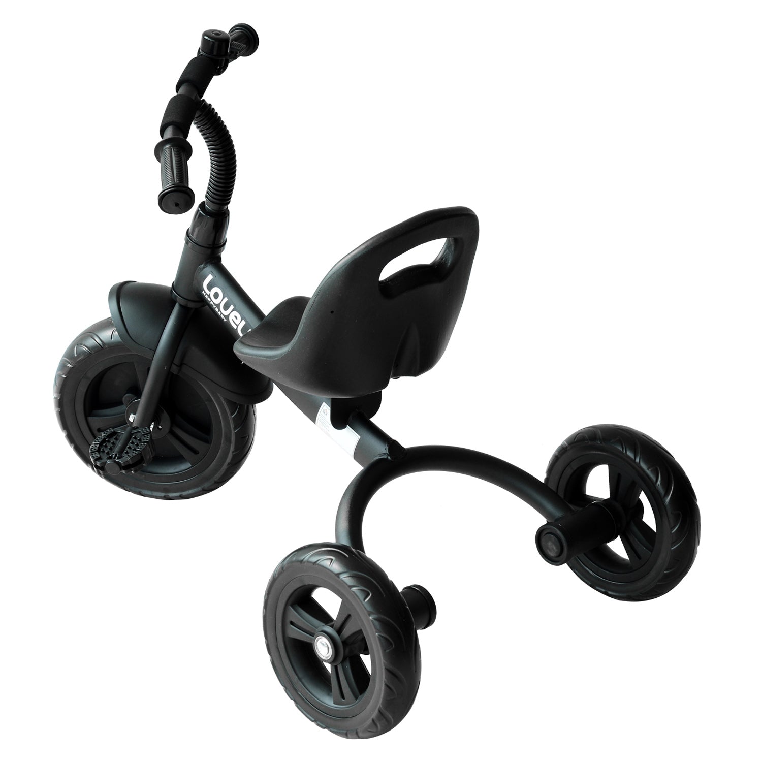 Triciclo Infantil Preto 79x50,5x58 cm com Protetor de Segurança e Campainha