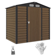 Abrigo de Jardim Carvalho 190x132x187 cm - Armazenamento e Ventilação