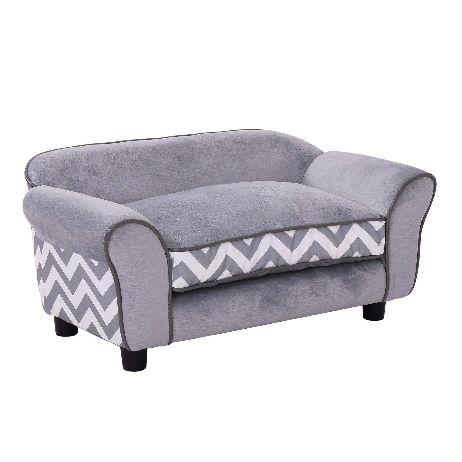 Sofá para Animais de Estimação Cinza 73,5x41x33 cm - Conforto e Estilo para o seu Pet