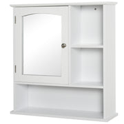 Gabinete de Banheiro com Espelho e Prateleiras 60x18x63 cm - Branco