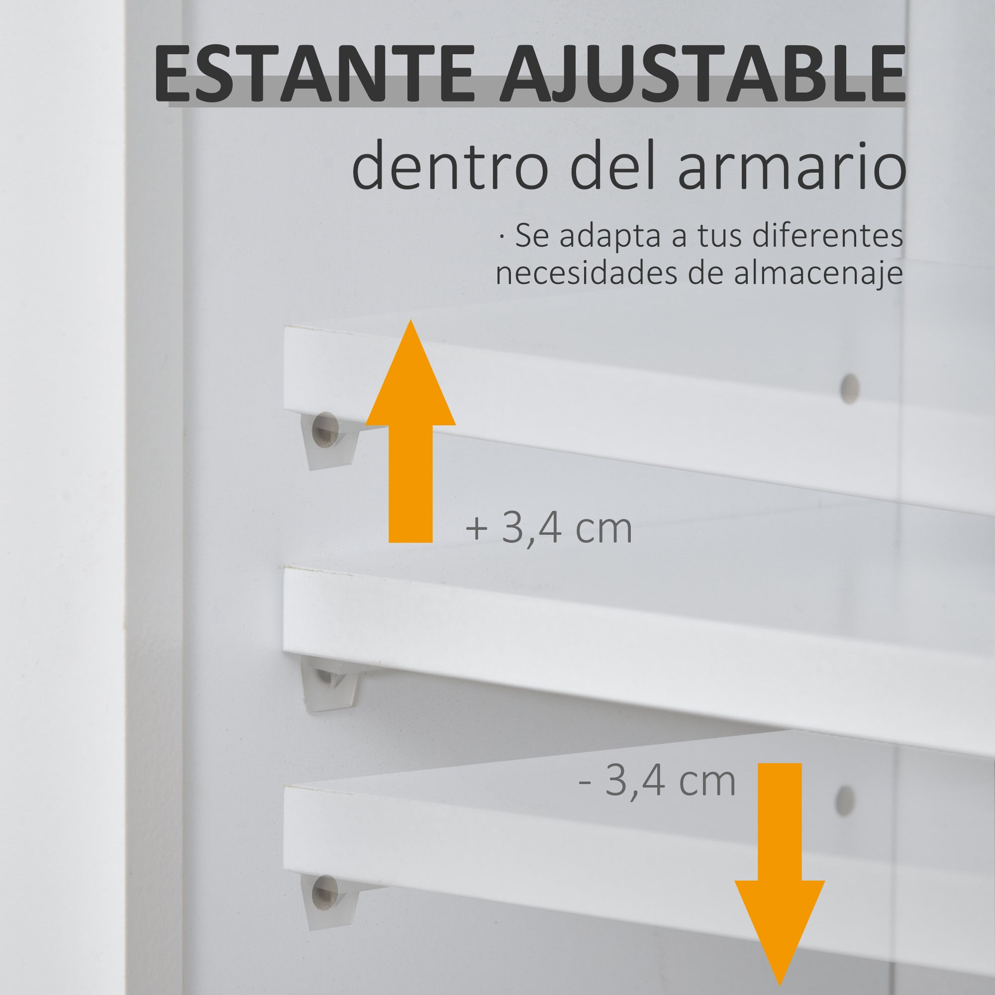 Gabinete de Banheiro com Espelho e Prateleiras 60x18x63 cm - Branco