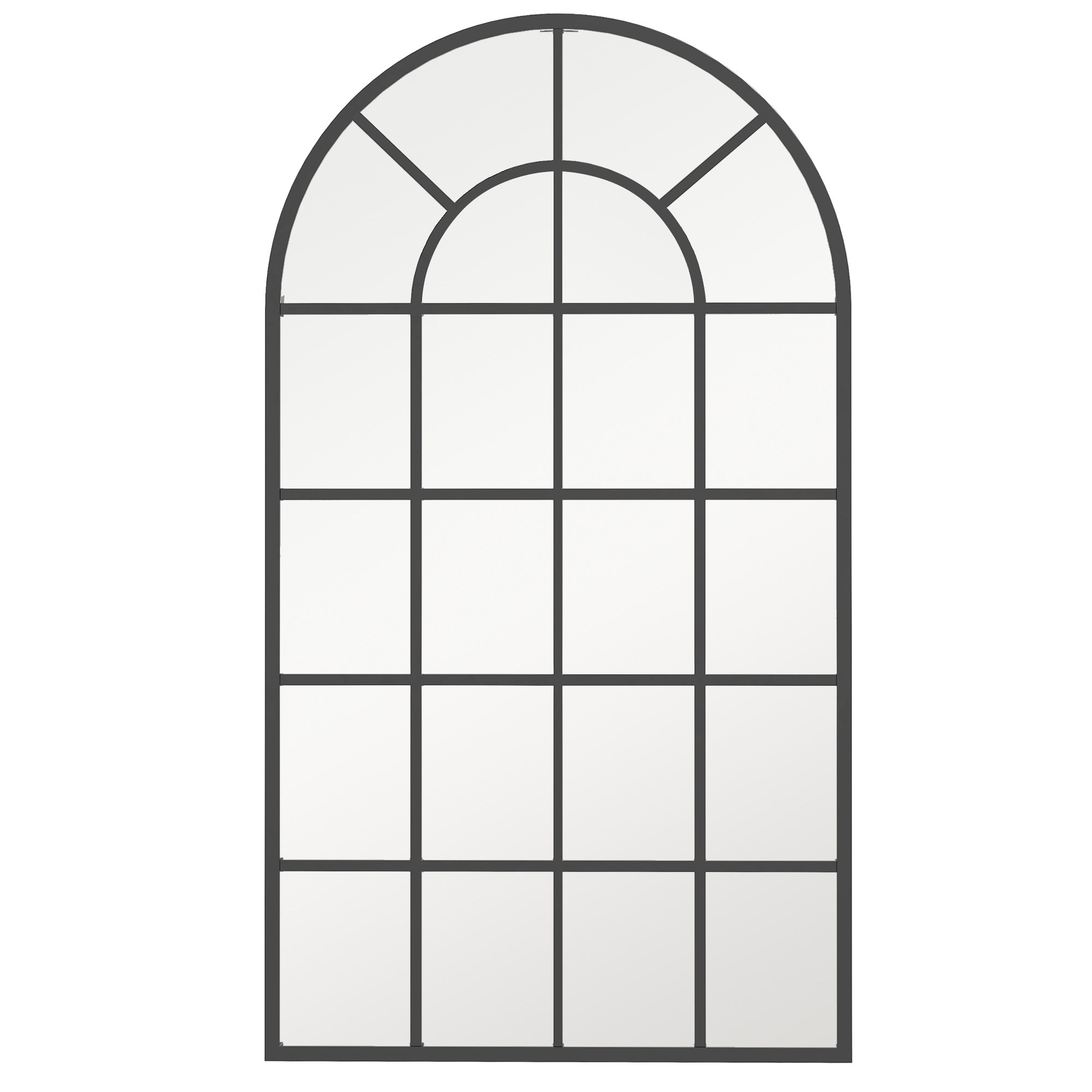 Espelho de Parede 65x110 cm Preto - Decoração Moderna para Sala de Estar