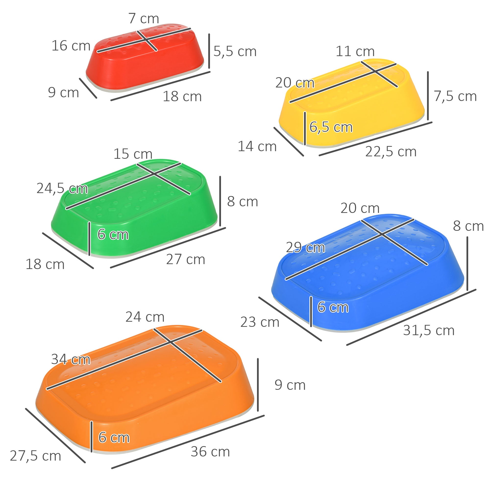 Conjunto de Equilíbrio para Crianças Multicor 36x27,5x31 cm