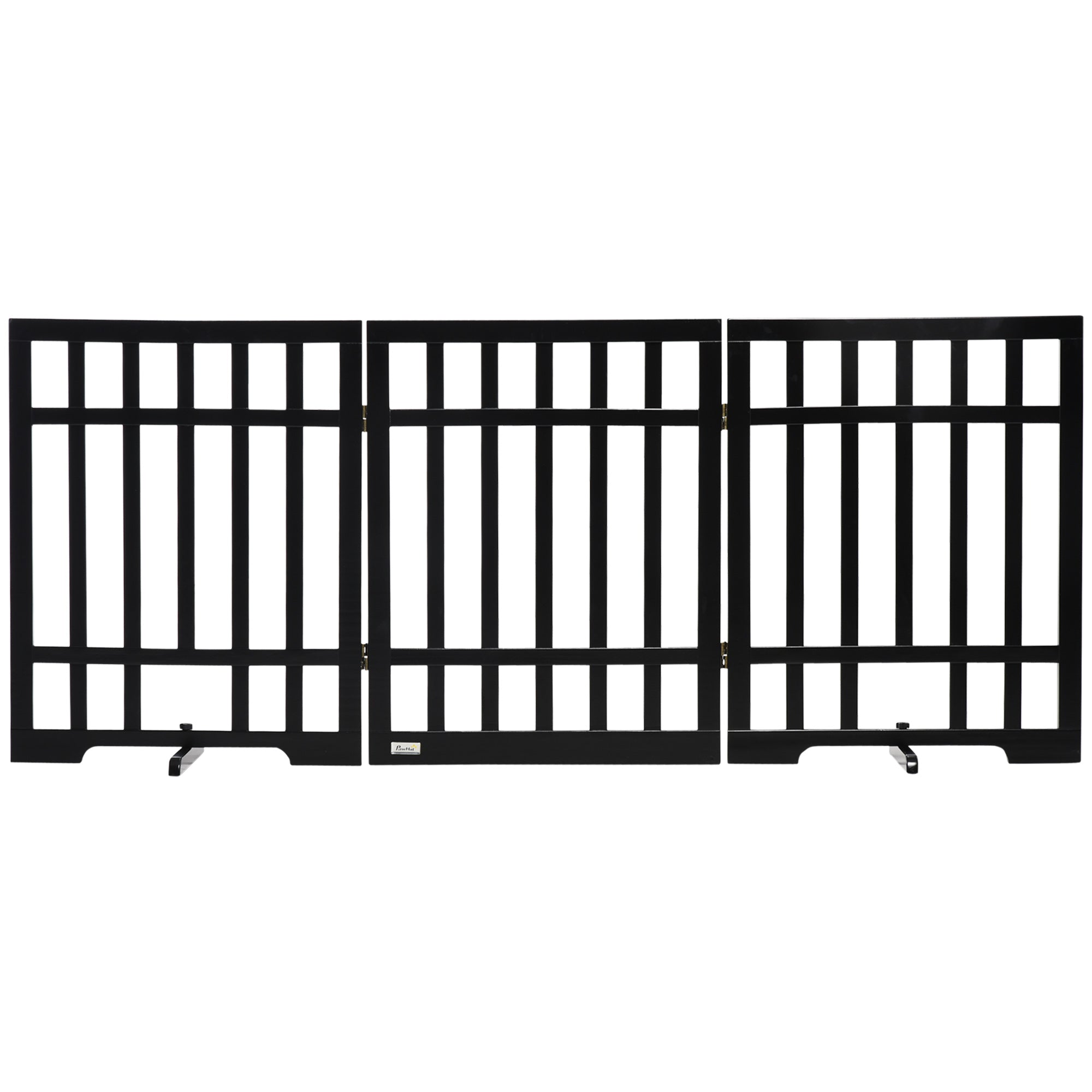 Barreira de Segurança Dobrável para Cães 181x35x76cm - Cor Preto