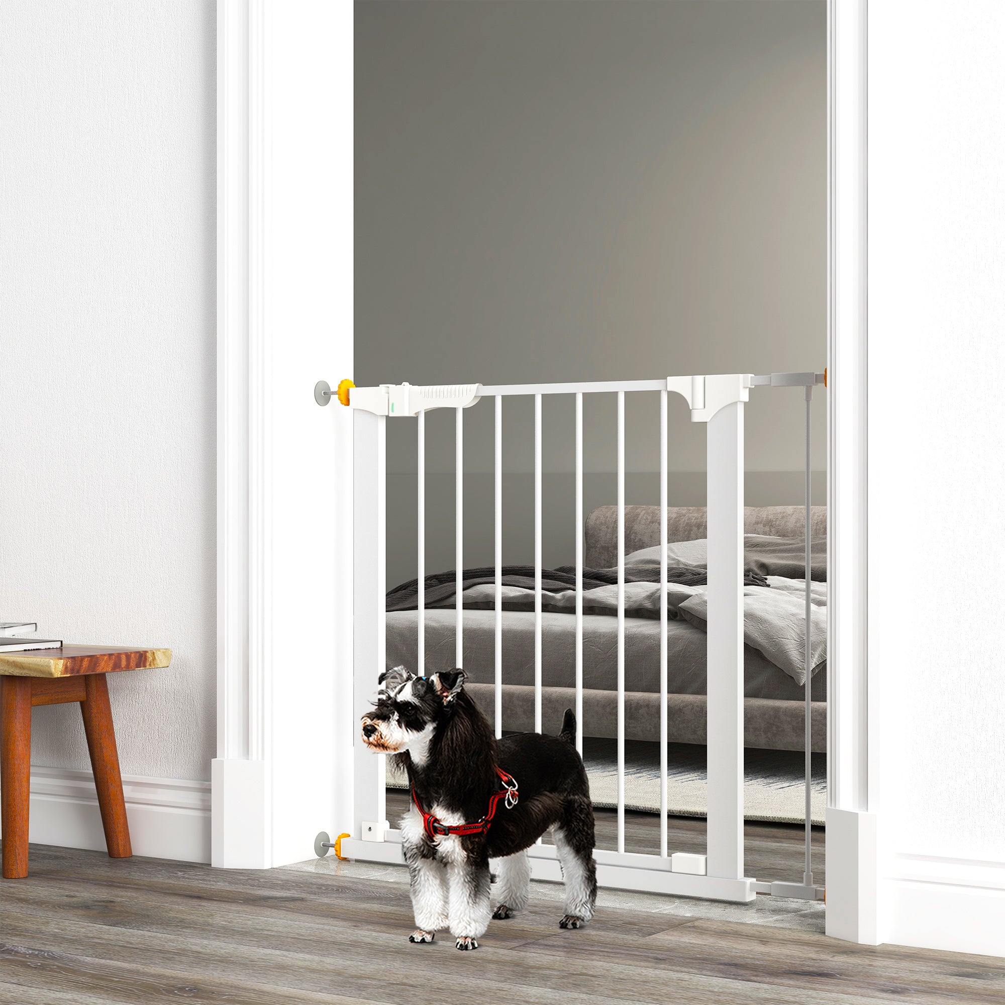 Barreira de Segurança para Cães 74-95x75,7cm - Blanco