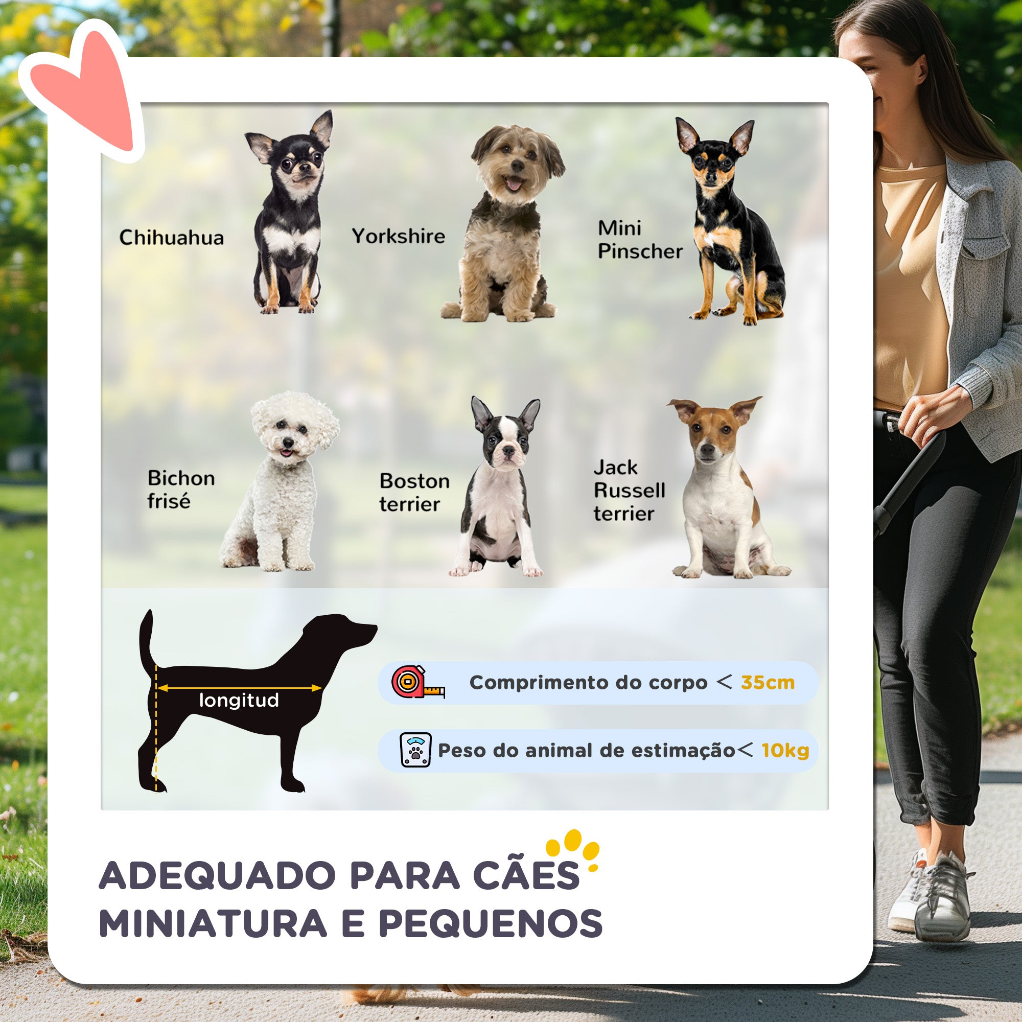 Carrinho para Animais de Estimação Dobrável 75x45x97cm Cinza Claro