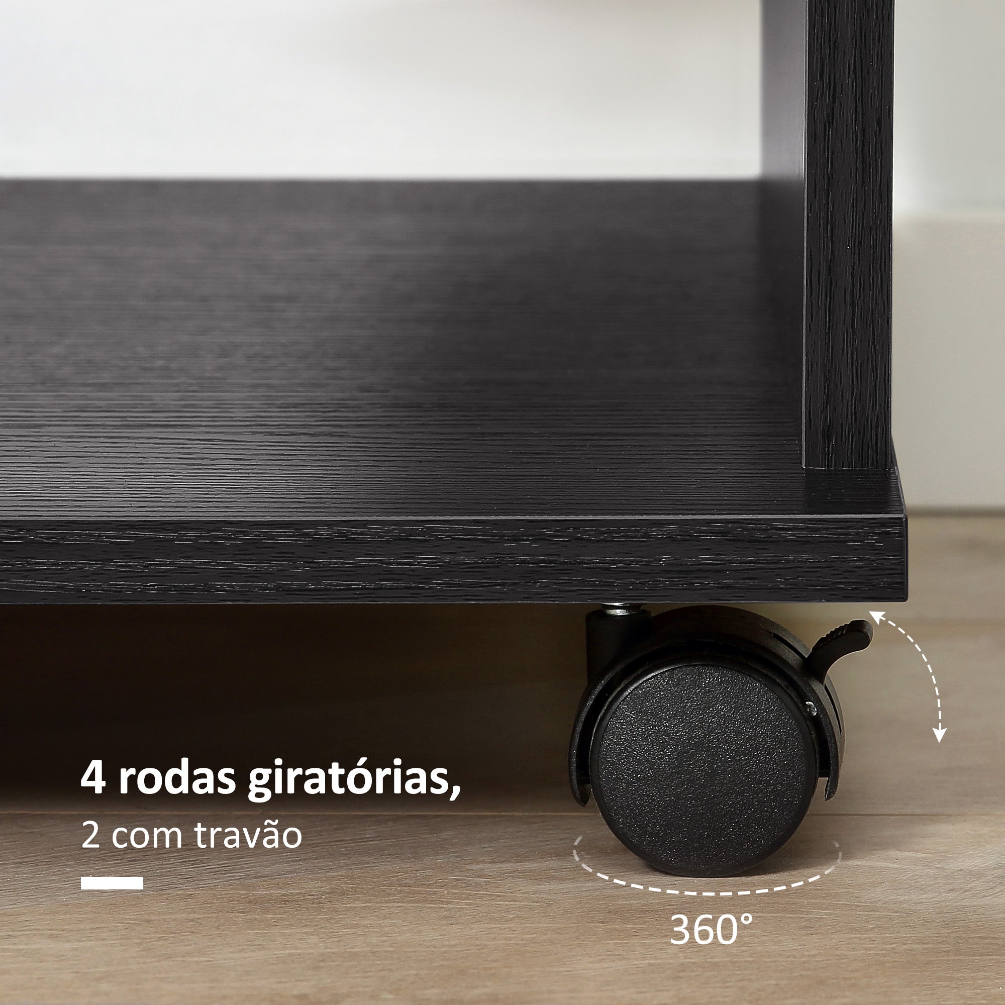 Roupeiro Aberto com Barra para Pendurar e 3 Prateleiras Organizadoras 80x40x128 cm Preto