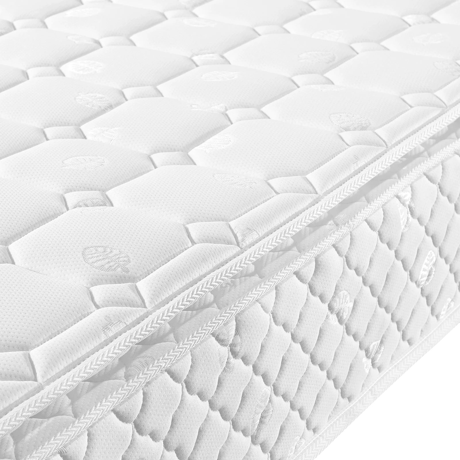 Colchão de Molas Ensacadas Rosahqnda – 160x200 cm – Certificado Oeko-Tex – 7 Zonas Ergonómicas – Altura 25 cm – Branco