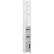 Coluna Casa de Banho Moderna 15x17x120cm - Branco e Cinza