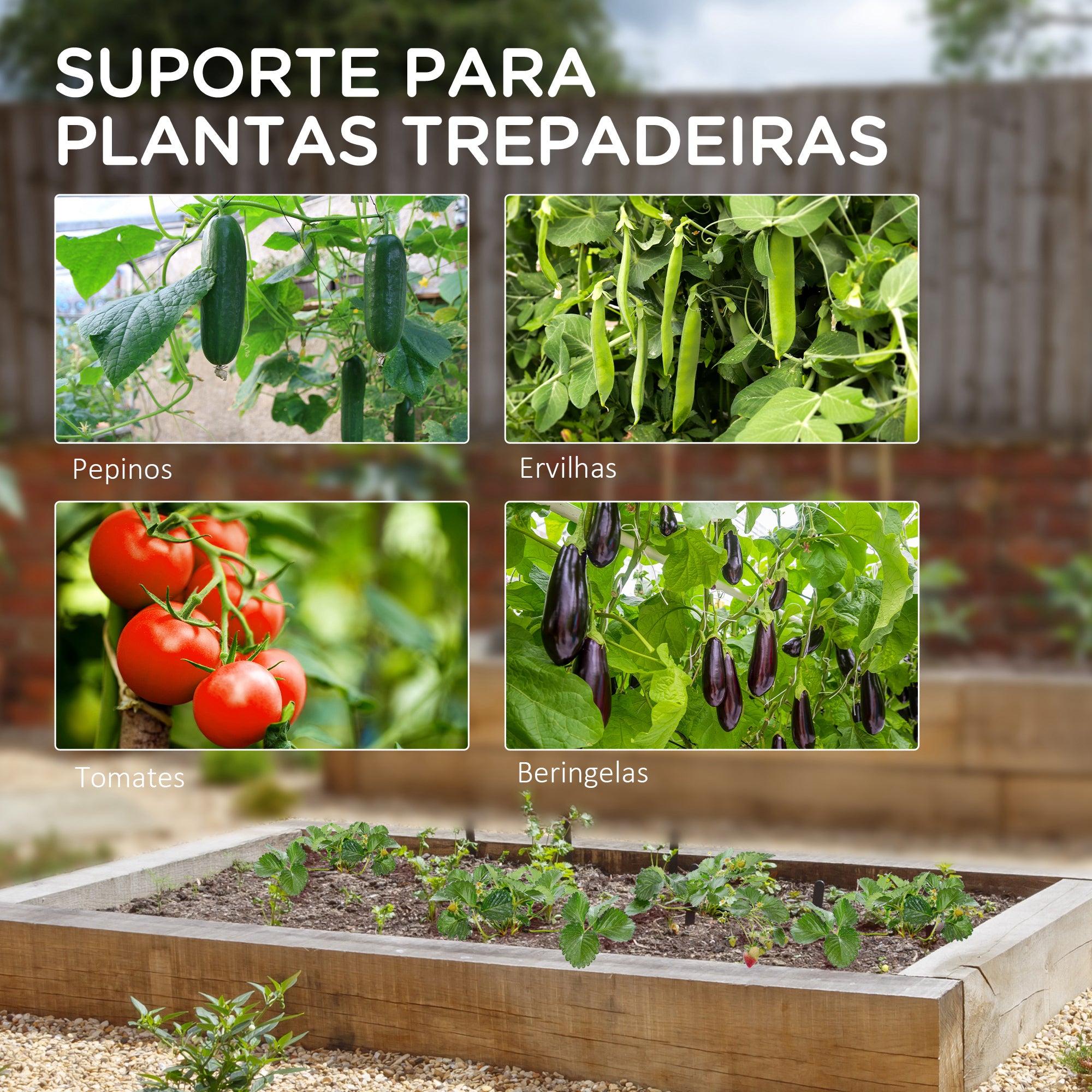 Treliça de Jardim Triangular Verde 180x100x180 cm - Suporte para Plantas Trepadeiras