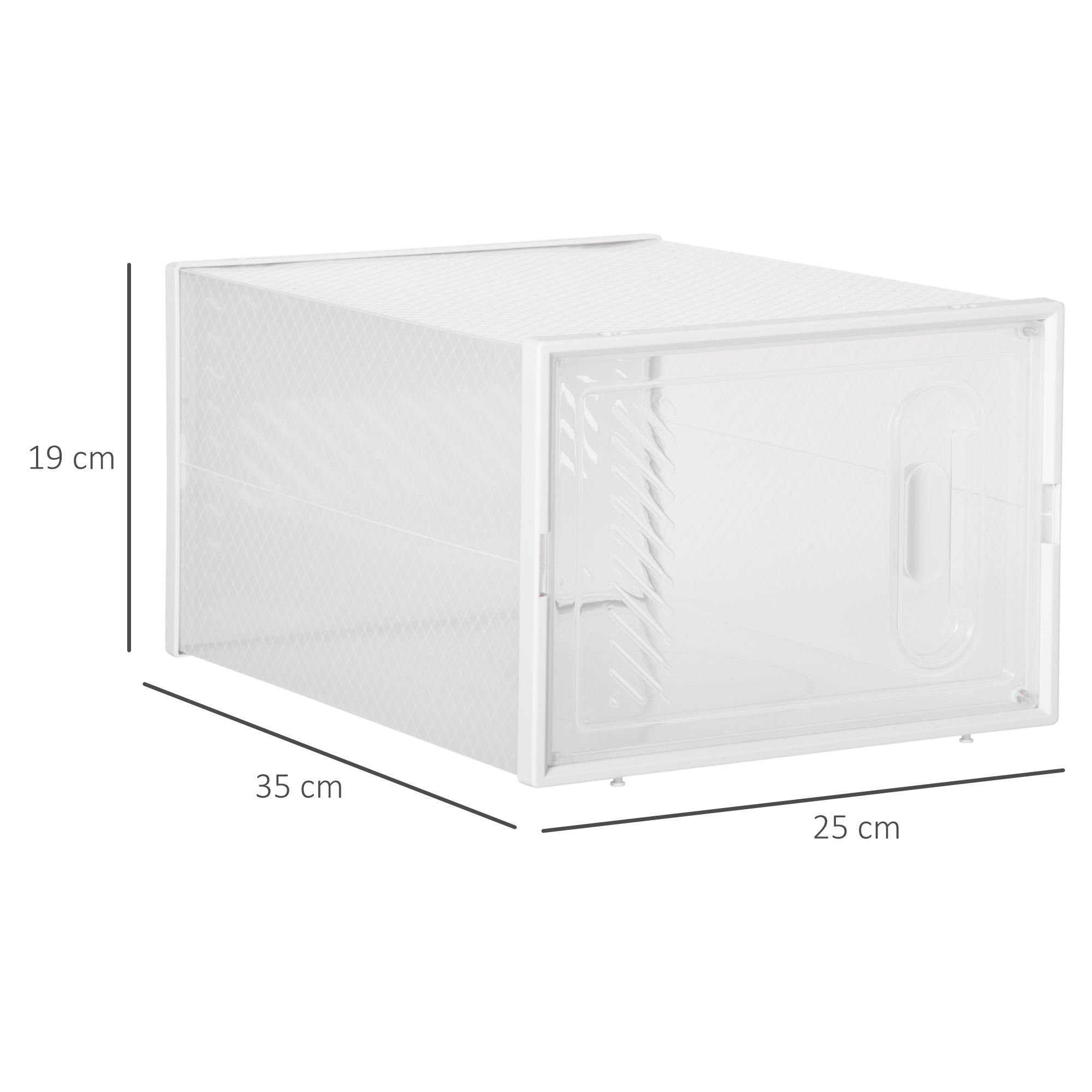 Organizador de Sapatos Modular – 25x35x19cm – Transparente – PP