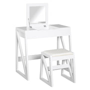 Tocador Mesa para Maquilhagem 80x50x76cm Branco