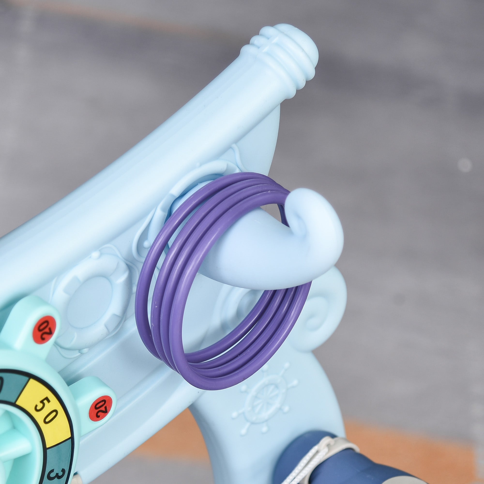 Centro de Atividades 4 em 1 para Crianças - Azul 58x56x154cm