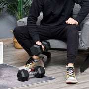 Conjunto de Halteres – 30,5x12,7 cm – Preto – Metal