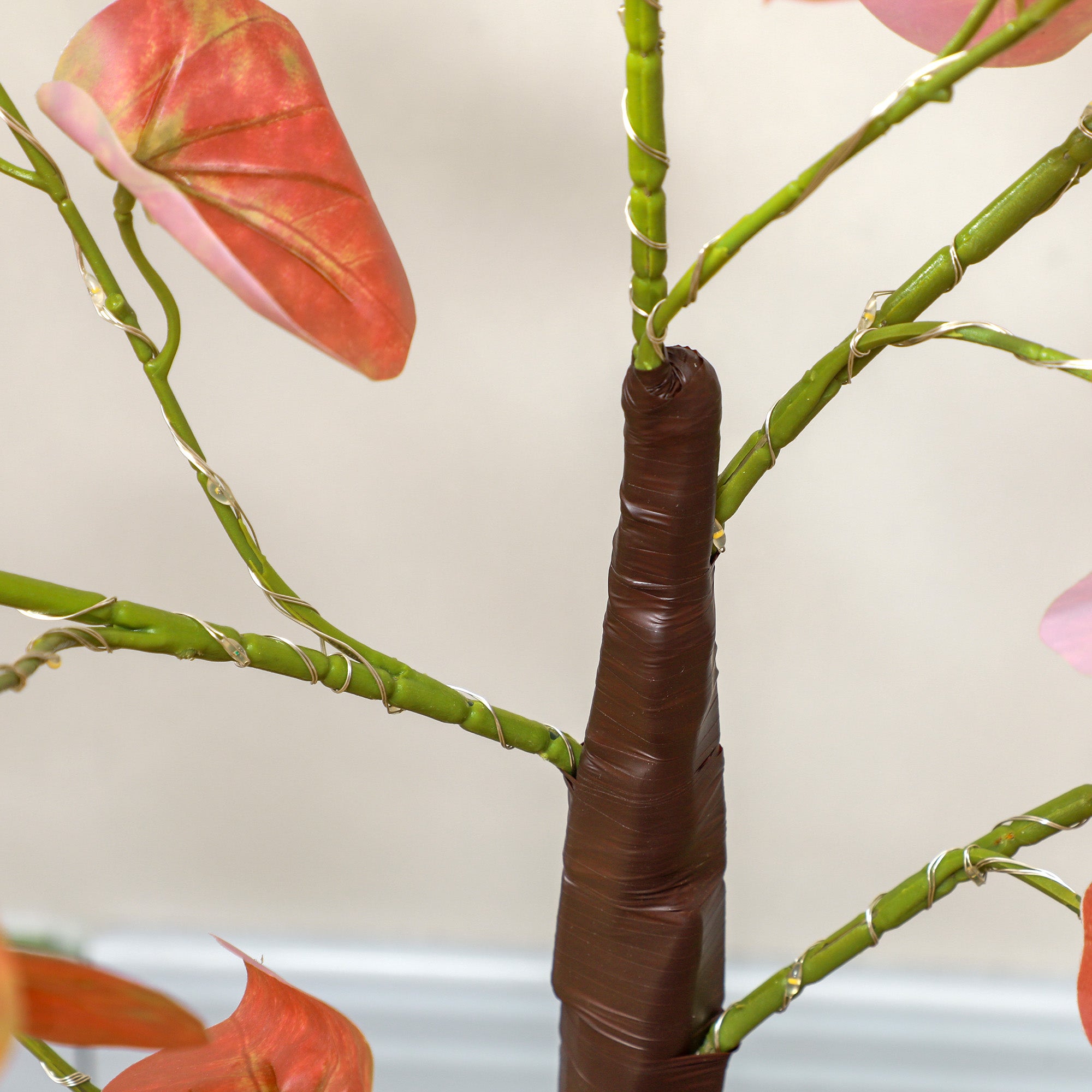 Árvore Artificial de Eucalipto – 150 cm – Laranja e Marrom – PP