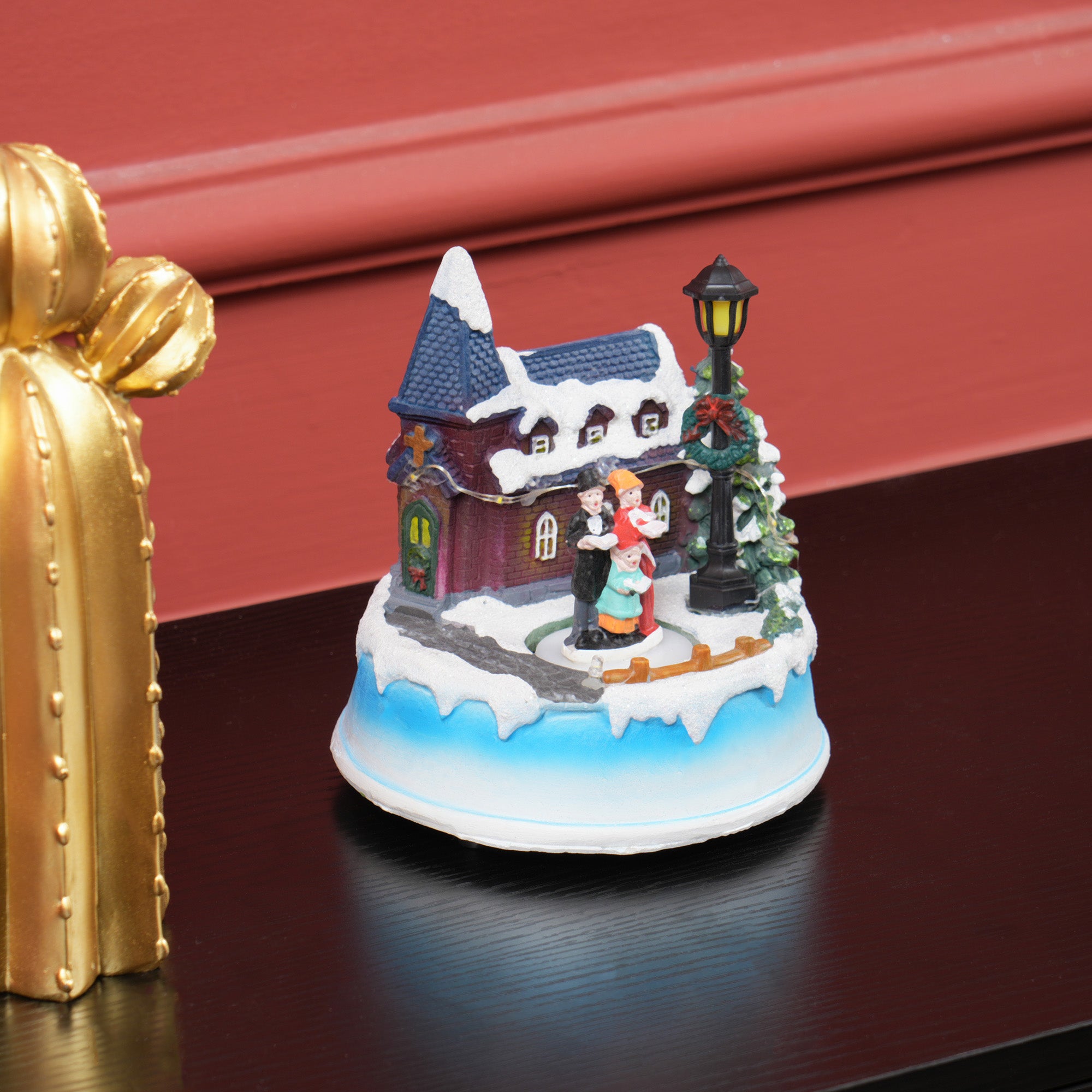 Cena de Natal Multicor – 13x13x15 cm – resina