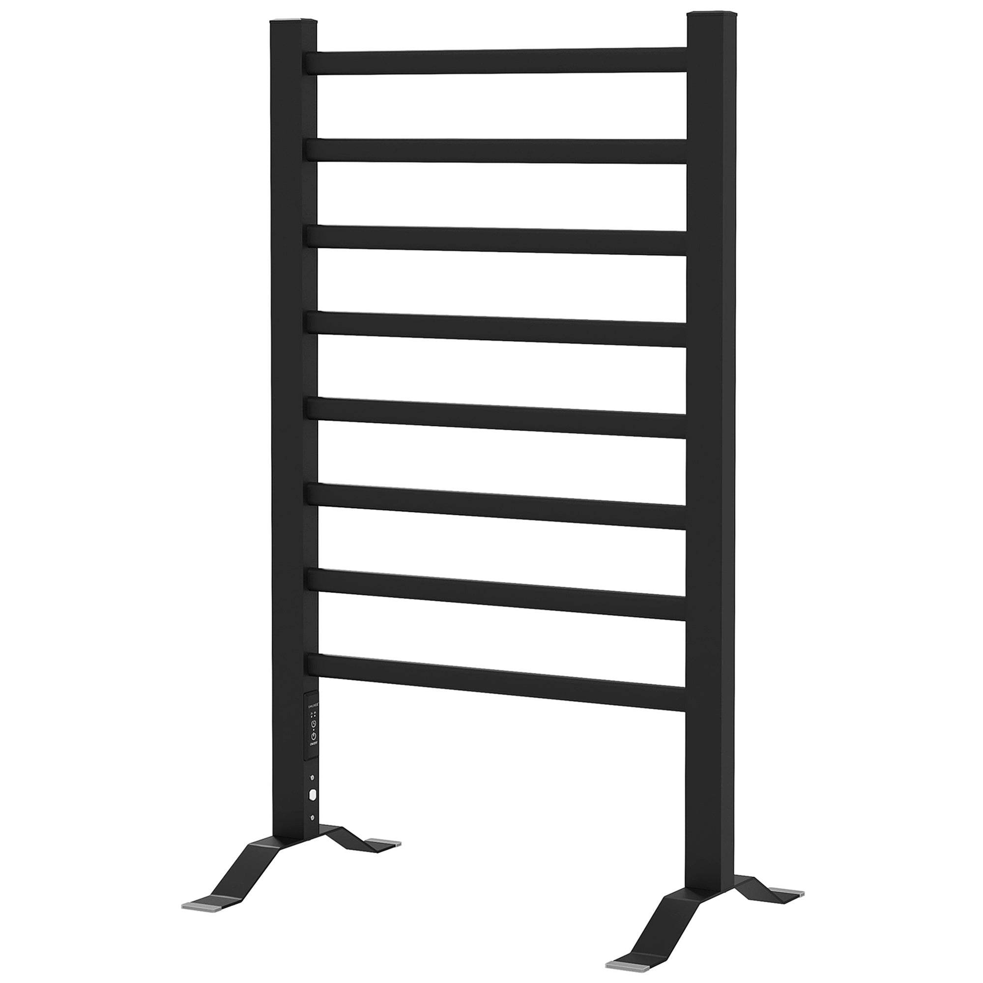 Toalheiro Elétrico 150W Preto 53x35x90 cm - Aquecedor de Toalhas de Alumínio