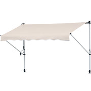 Toldo Retrátil Marrom 400x120x280cm - Proteção Solar para Exterior