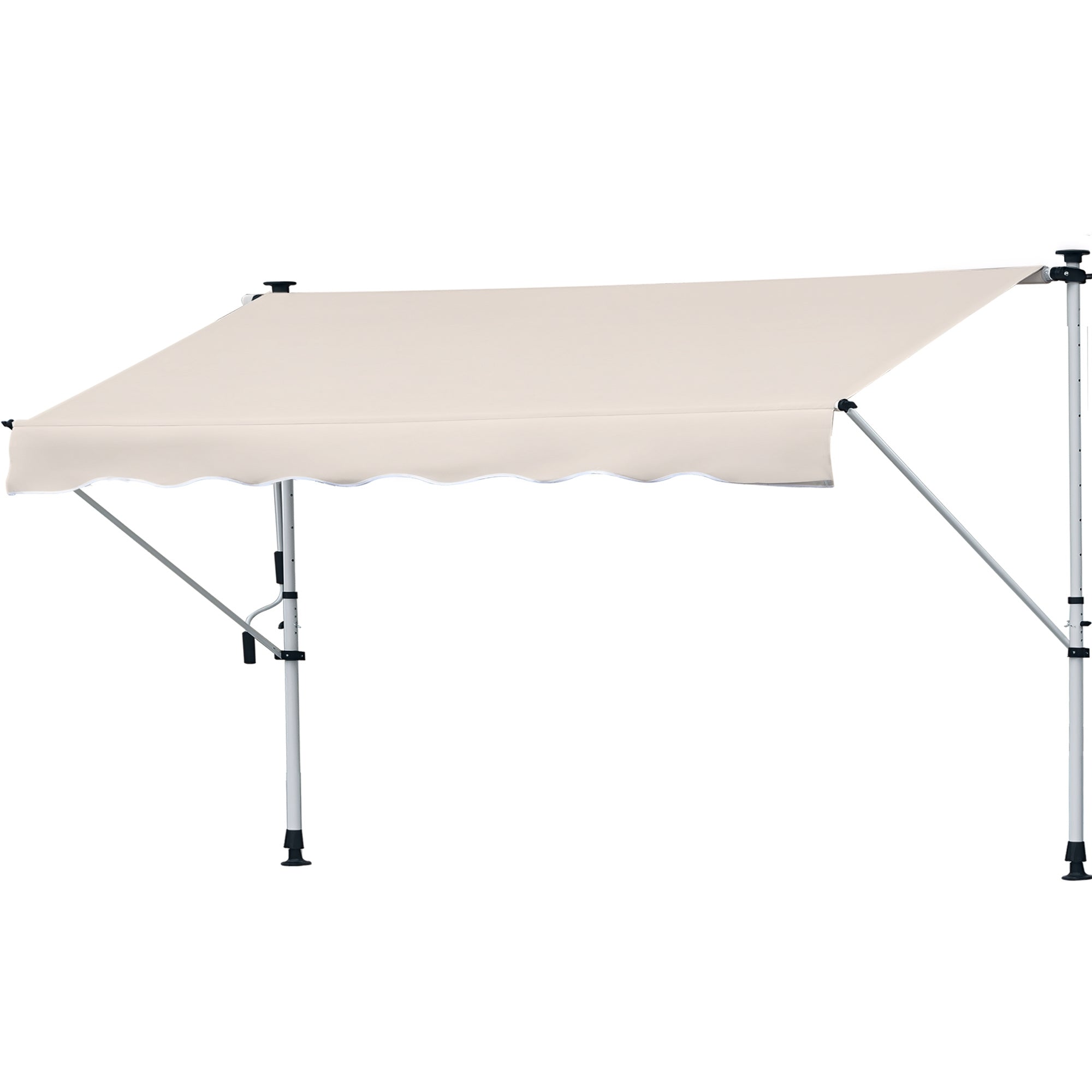 Toldo Retrátil Marrom 400x120x280cm - Proteção Solar para Exterior