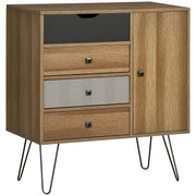 Cómoda de Madeira Marrom 79x39x86cm com Gavetas e Porta