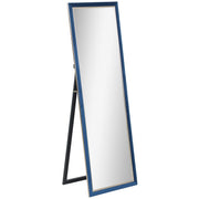 Espelho de Pé 50x150 cm Azul em Veludo