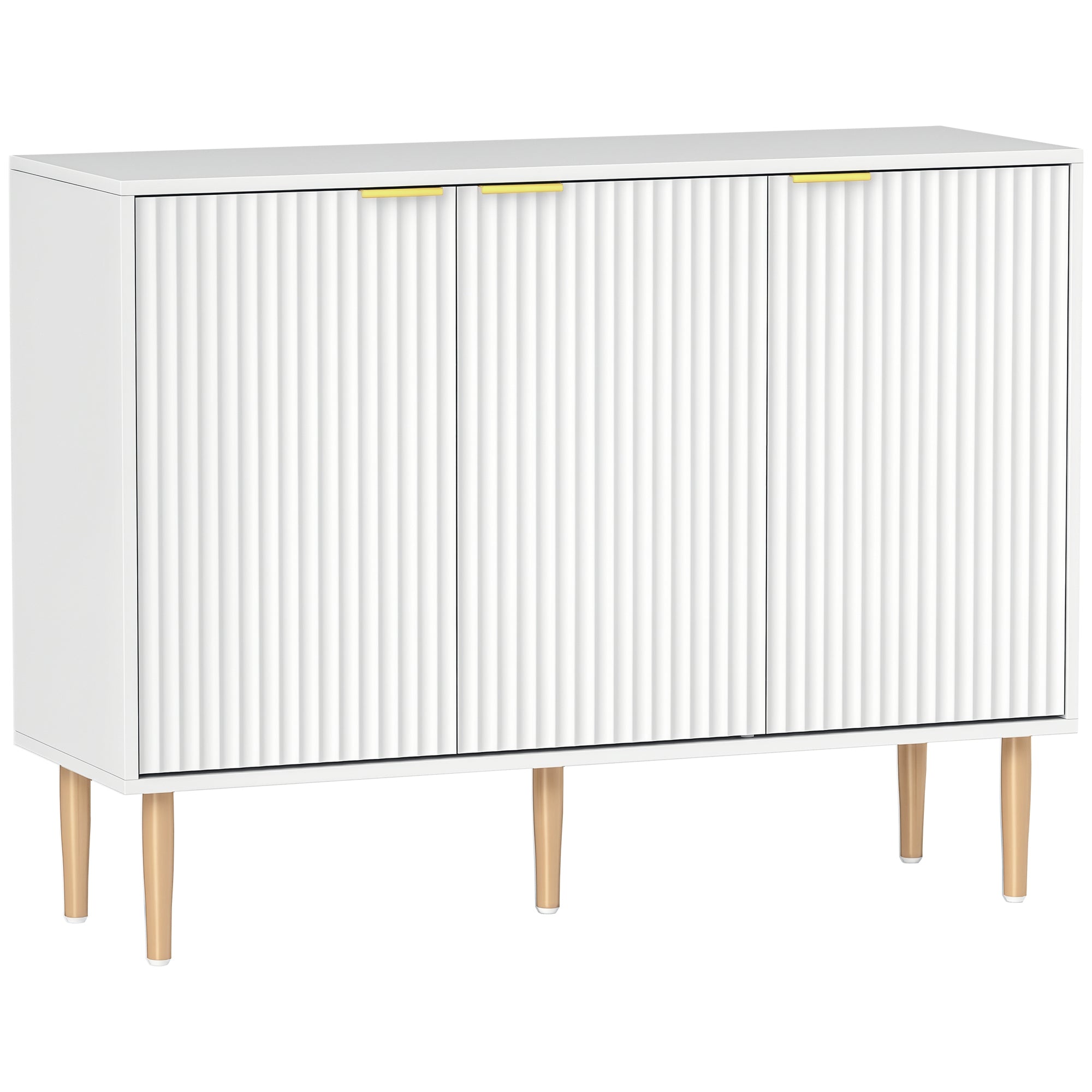 Aparador de Sala de Estar 107x35x80 cm Branco