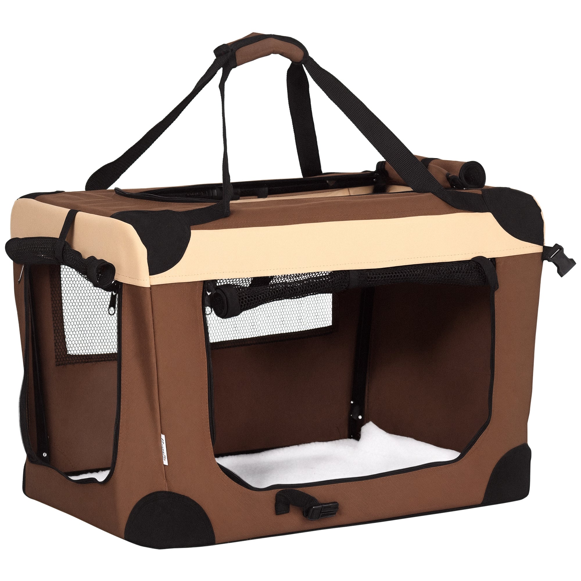 Transportadora para Animais de Estimação 60x41x41cm - Marrom