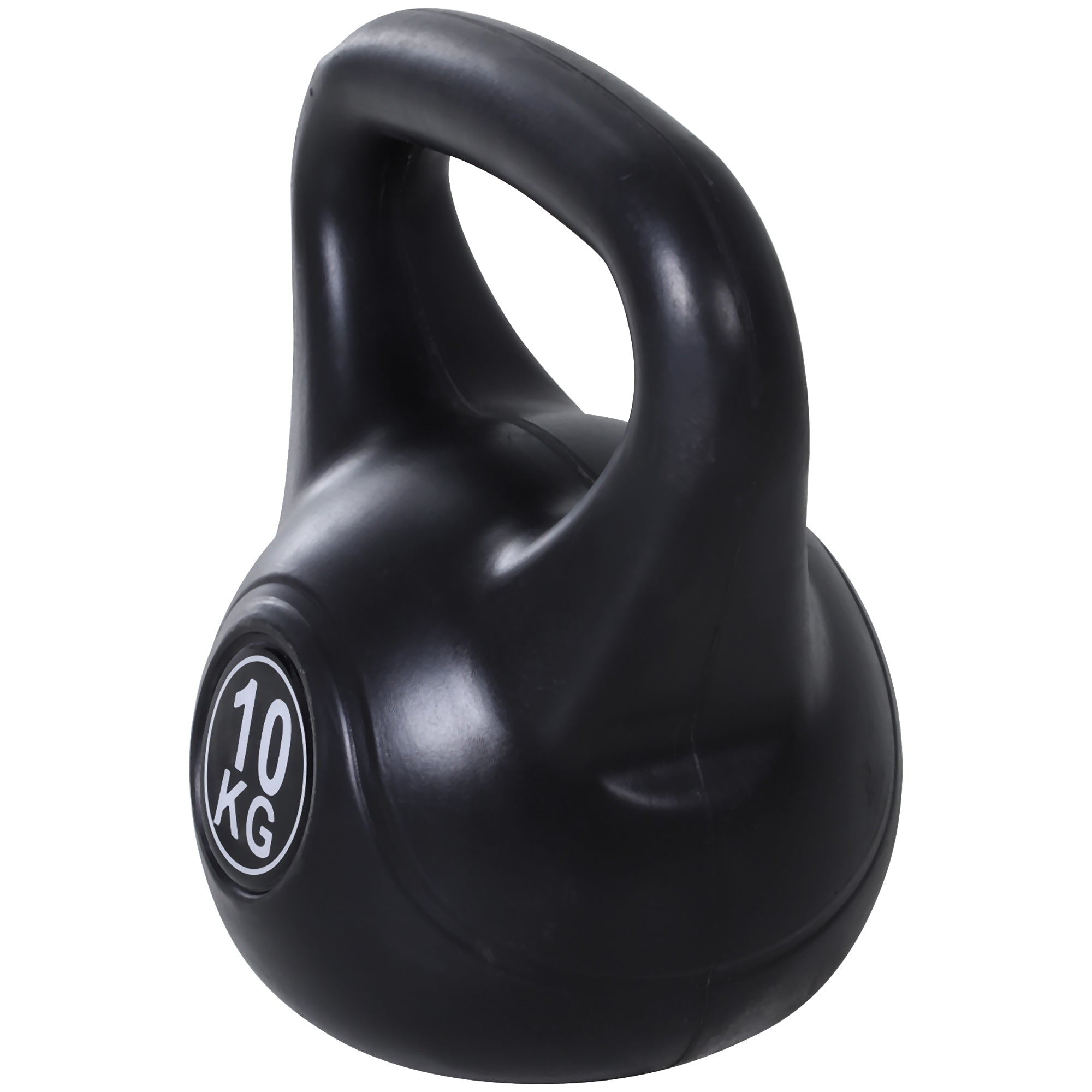 Kettlebell Preenchido de Areia – 25x19x28 cm – Preto – PVC