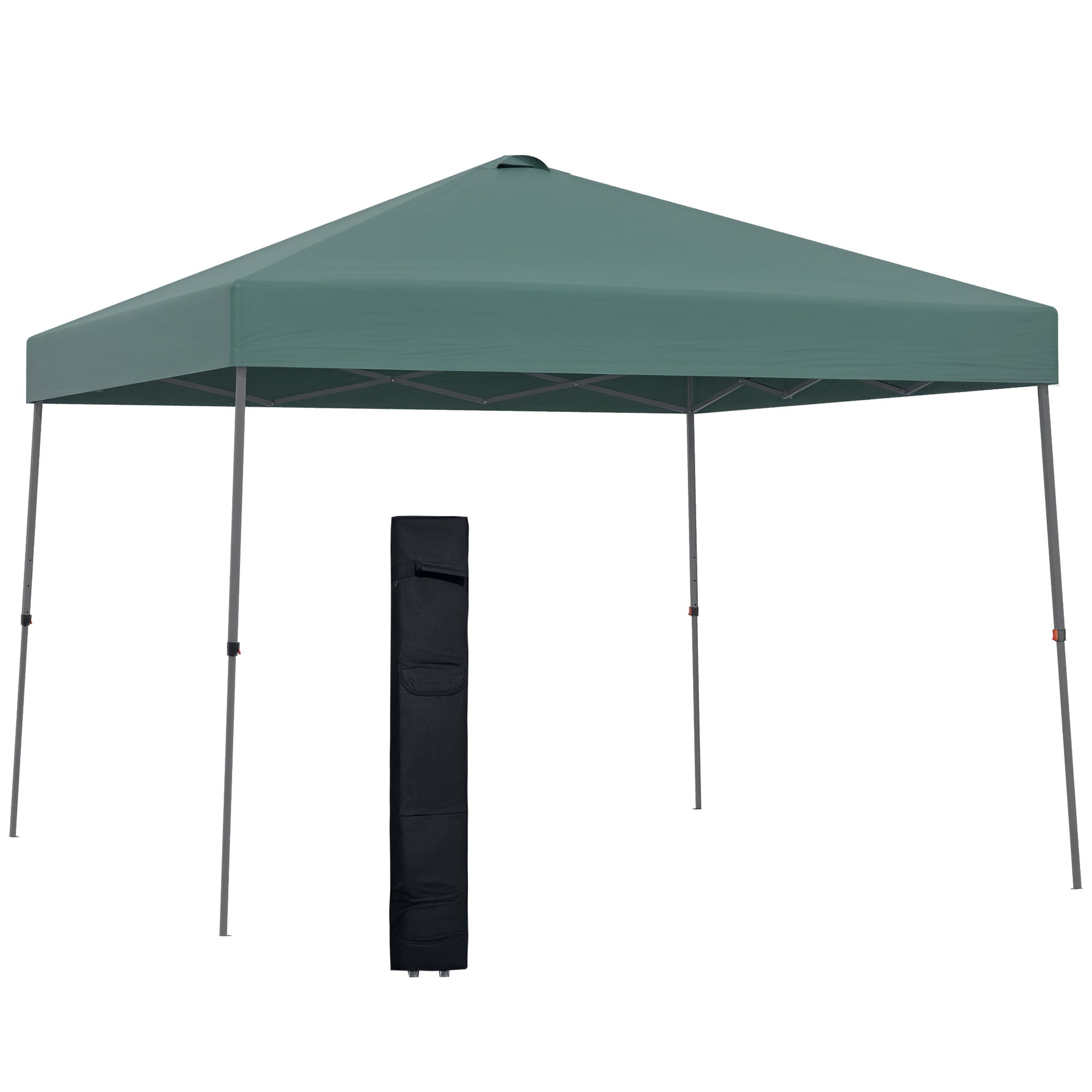 Tenda Dobrável Verde 300x300x245cm com Bolsa de Transporte