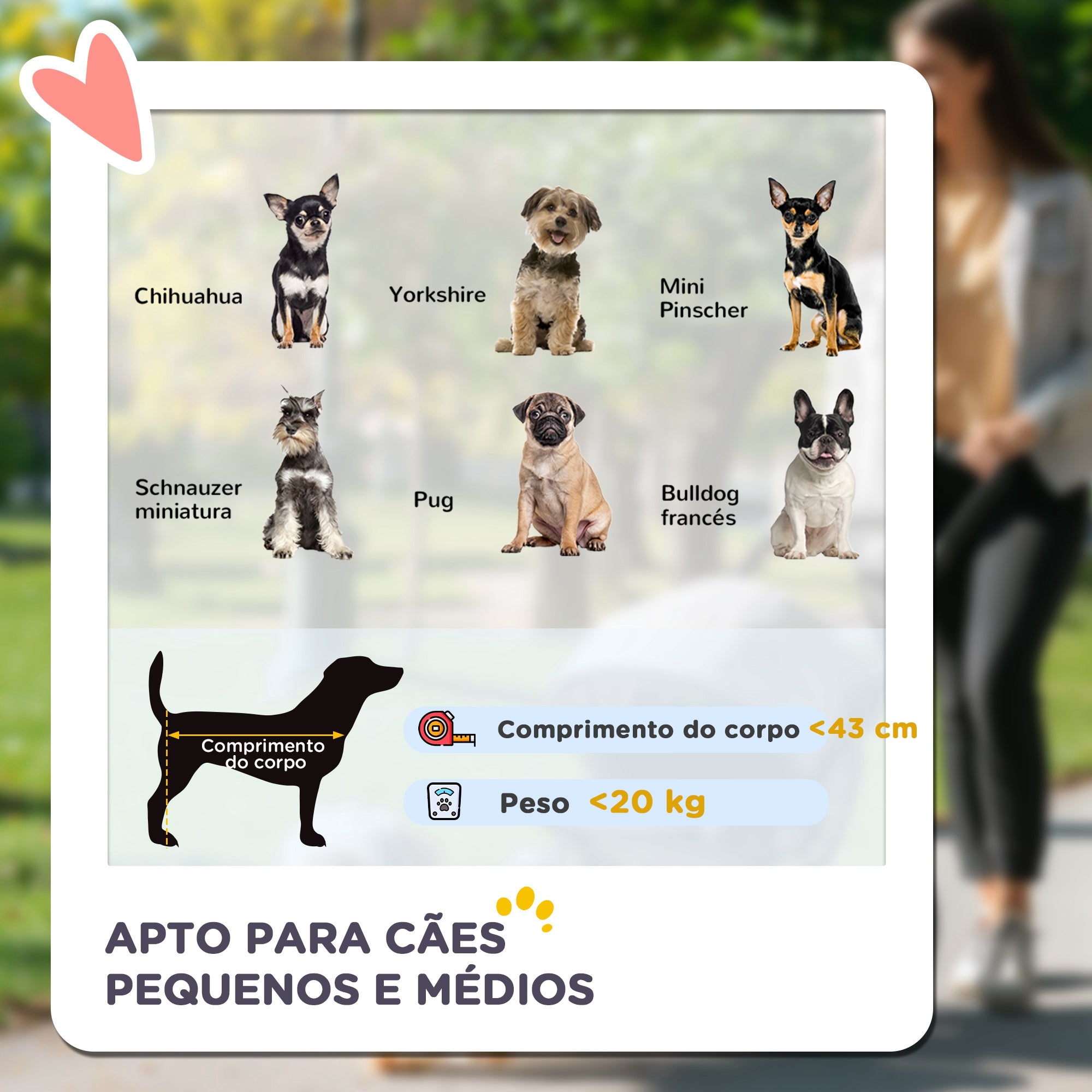 Carrinho para Cães Médios e Pequenos Cinzento - 111x58x107 cm