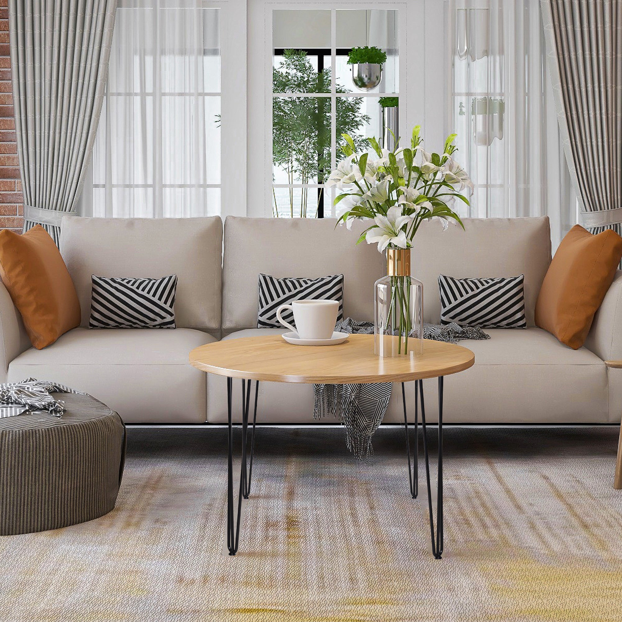 Conjunto de Pés de Mesa – 12x12x71 cm – Preto – Aço