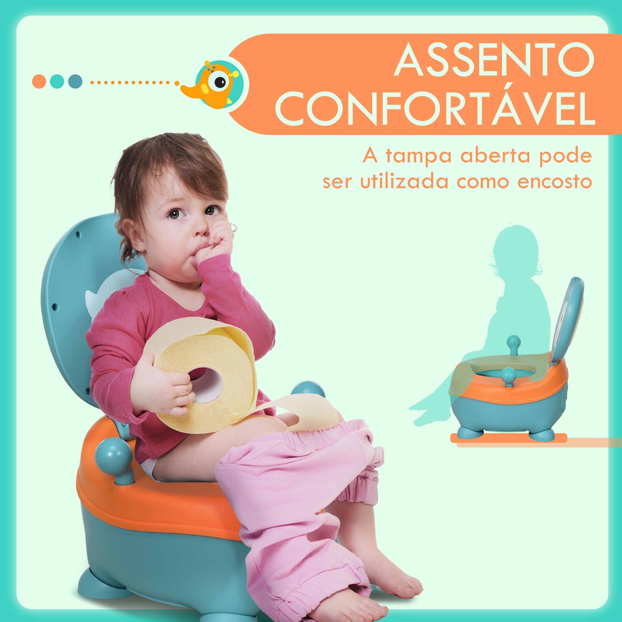Bacio para Bebé de 6-36 Meses em Forma de Alienígena Azul 35,6x35,7x22,2 cm