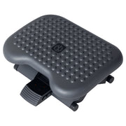 Apoio de Pés Ergonômico Ajustável 46x35 cm Cinza Escura