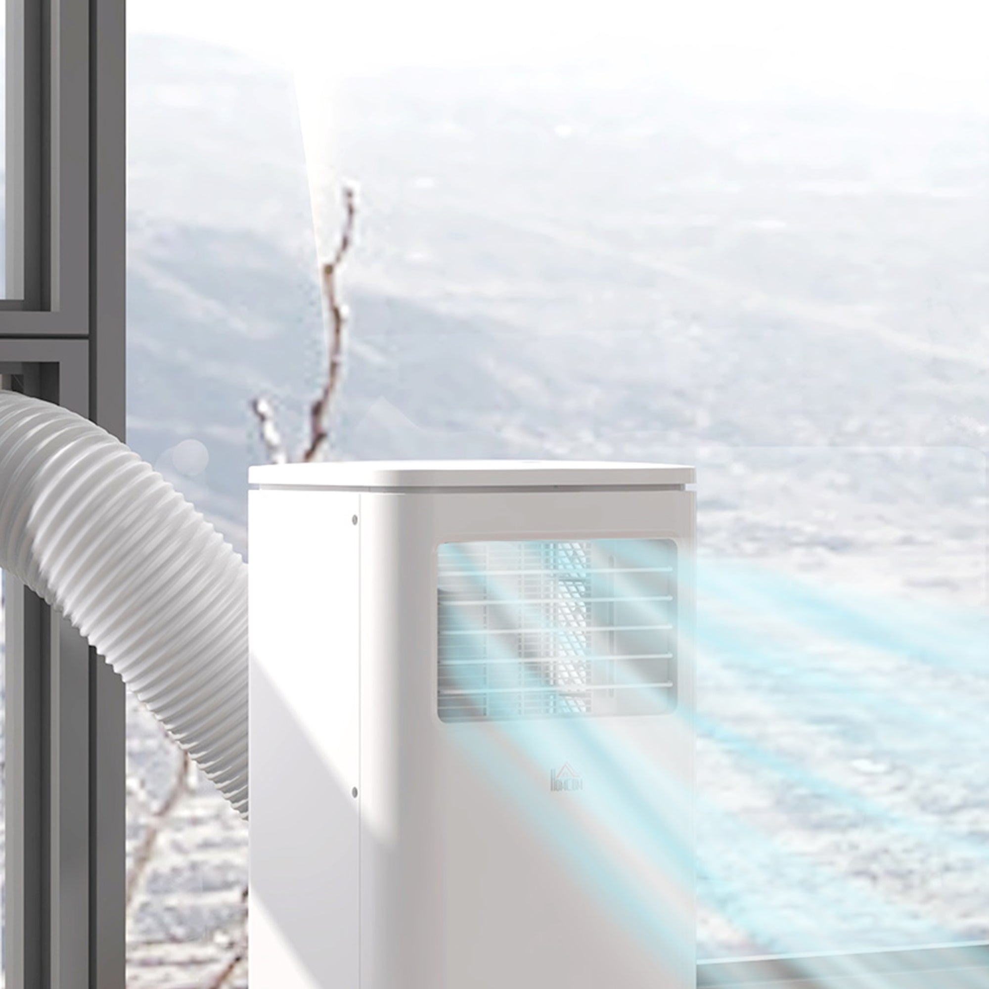 Ar Condicionado Portátil 7000 BTU Branco 30x34x69,4 cm